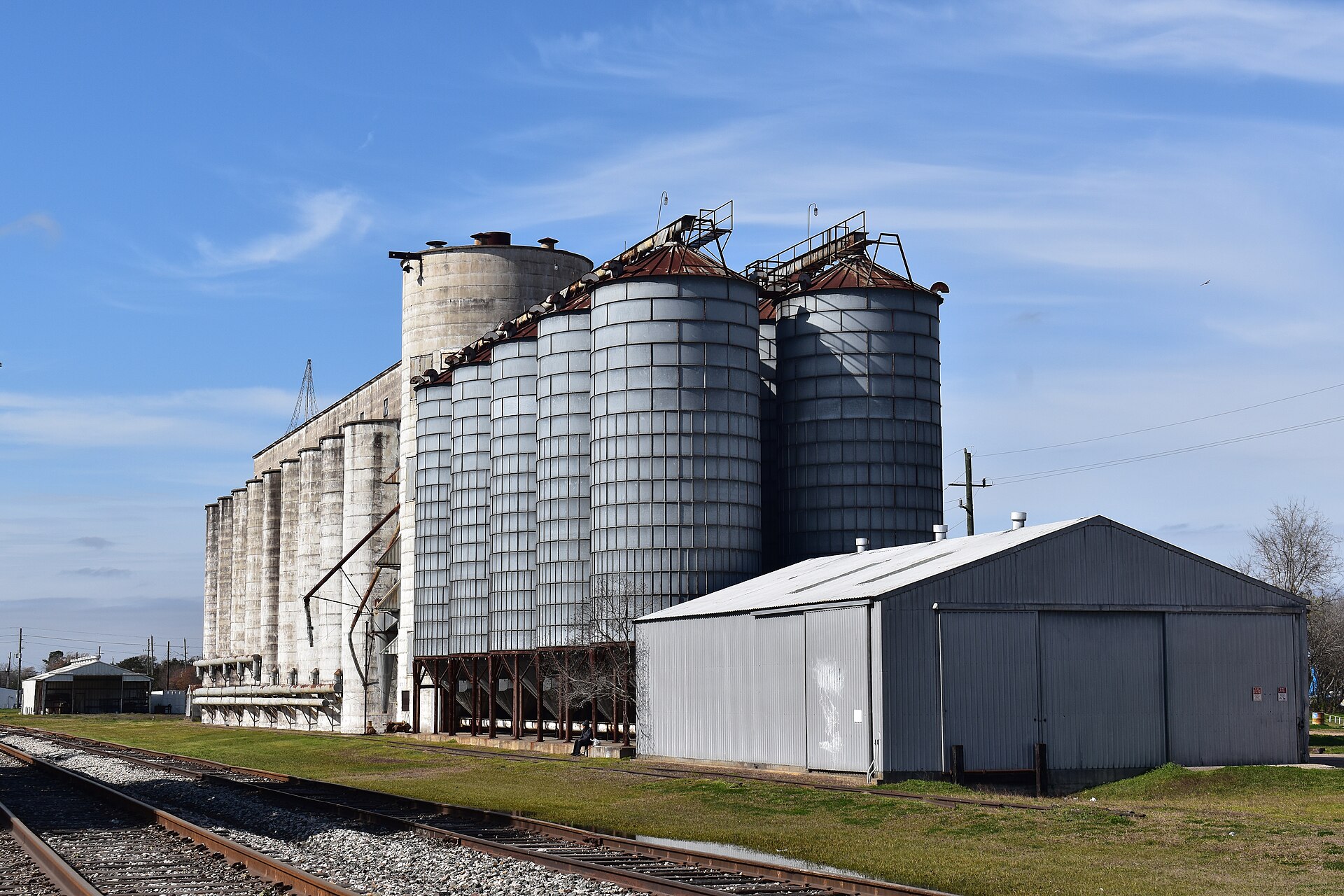 Rice silo complex, Katy Texas.
